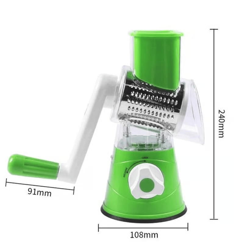 🔥3 in 1 Rotary Cheese Grater Vegetable Slicer