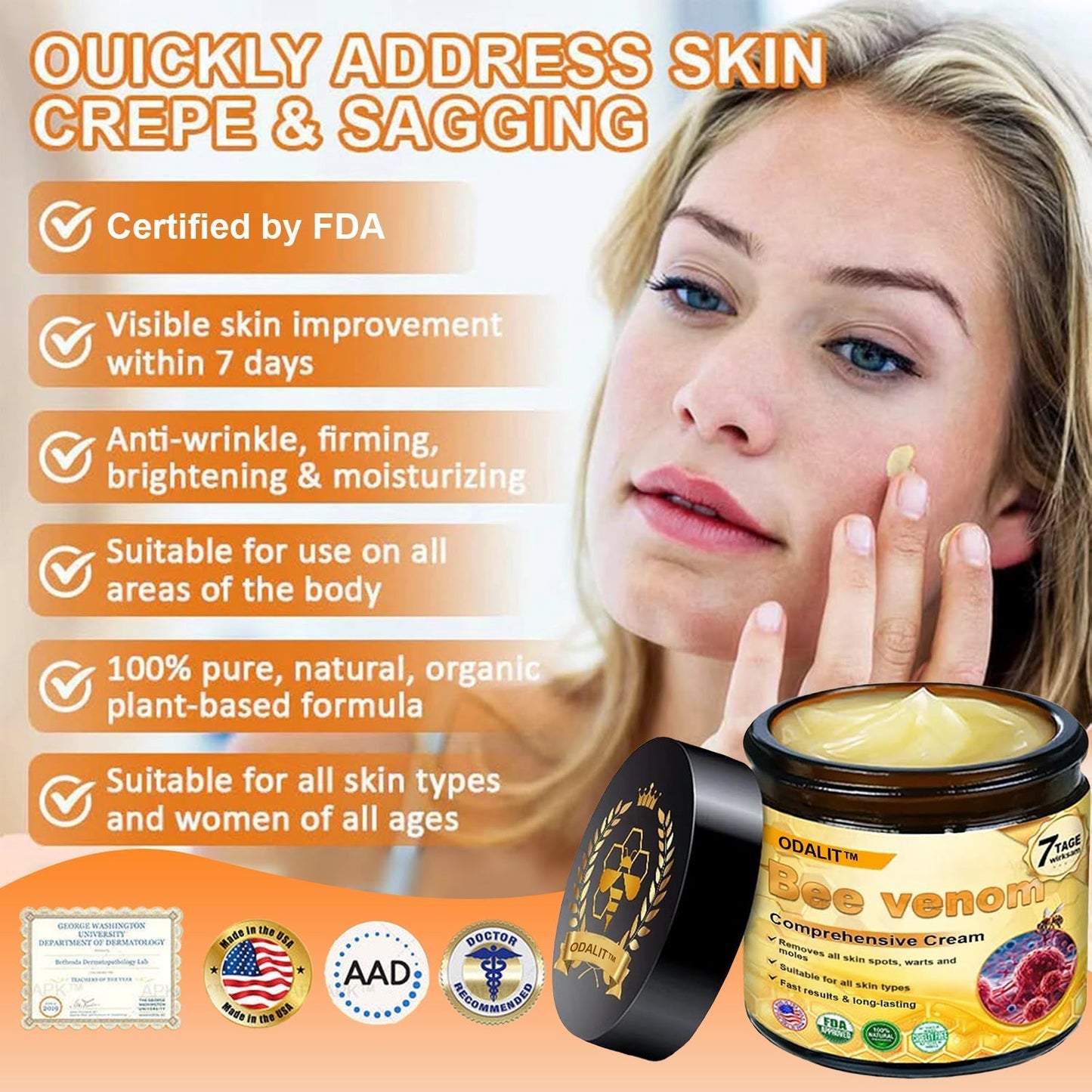 🎁Flash Sale - ODALIT™ Bee venom Comprehensive Cream🔥LAST DAY 80% OFF 💎💎