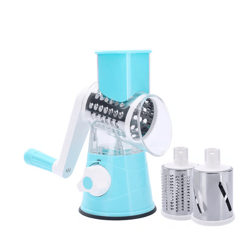 🔥3 in 1 Rotary Cheese Grater Vegetable Slicer