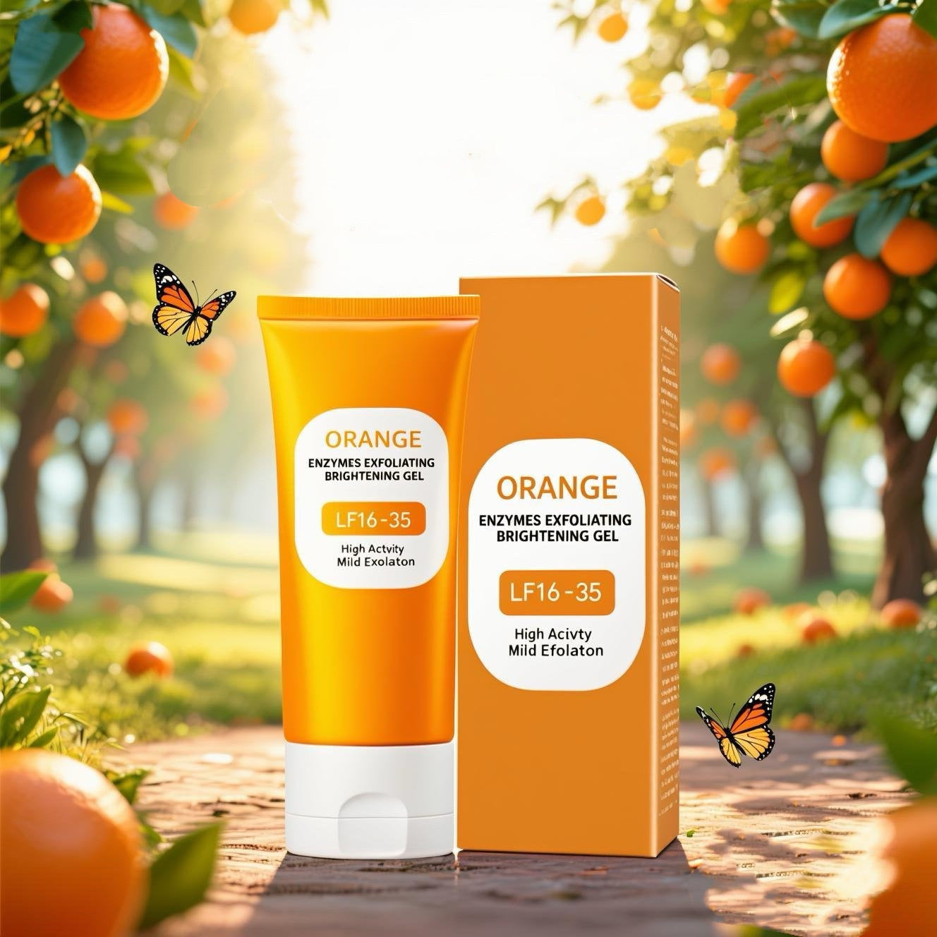 🍊ORANGE ENZYME EXFOLIATING GEL:Professional French Enzymes