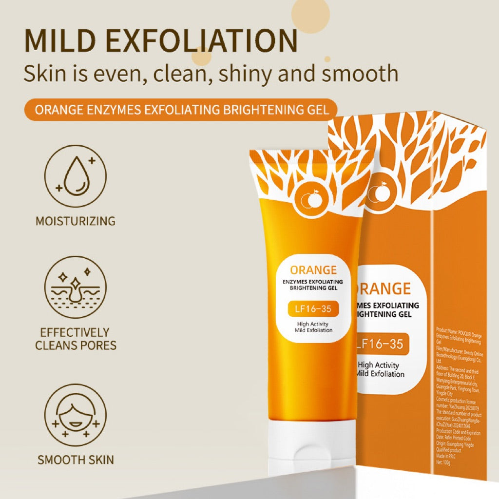 🍊ORANGE ENZYME EXFOLIATING GEL:Professional French Enzymes