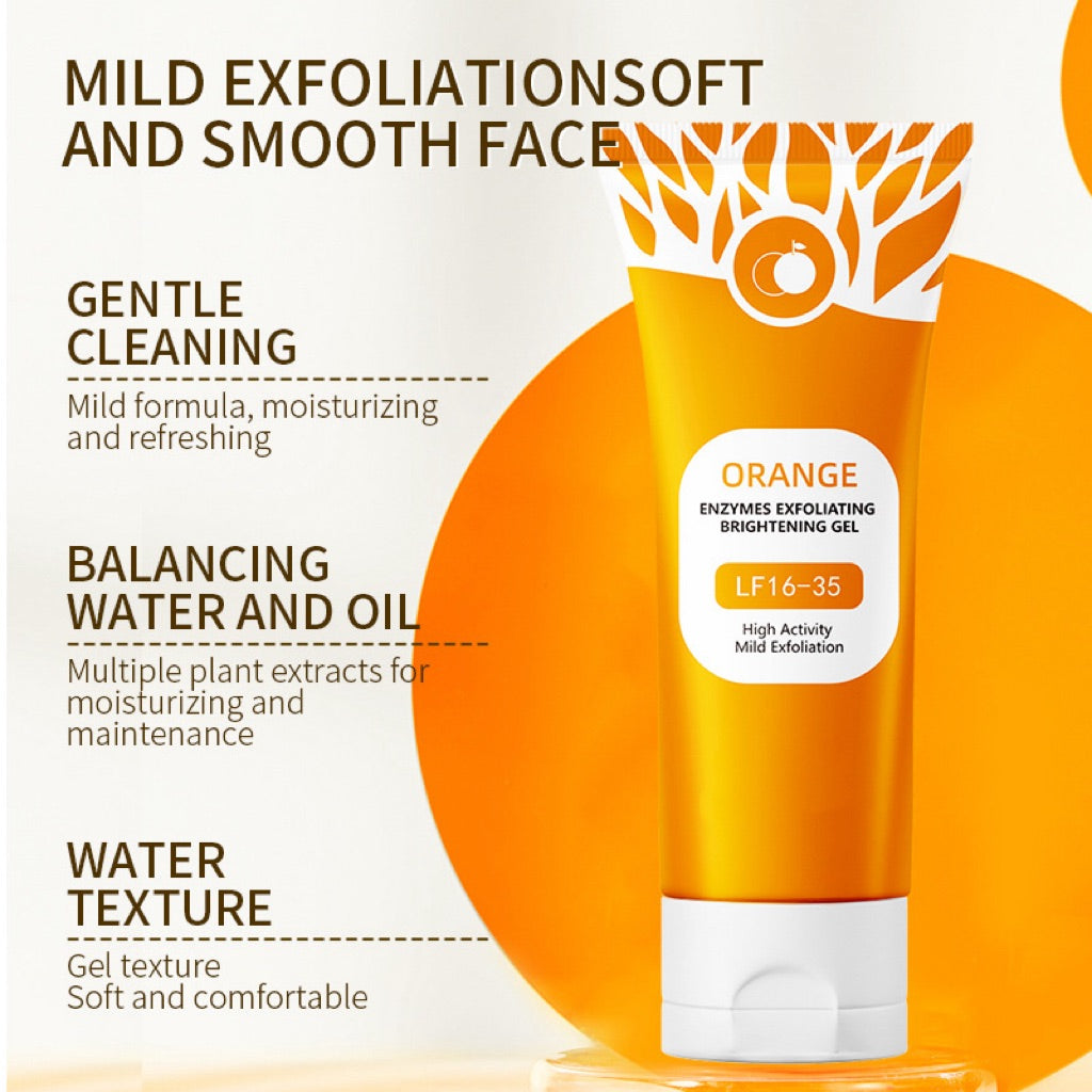 🍊ORANGE ENZYME EXFOLIATING GEL:Professional French Enzymes