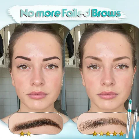 Waterproof 3D tattoo pencil with 4 fork tips for microblading (🔥 buy 1, get 1 free)