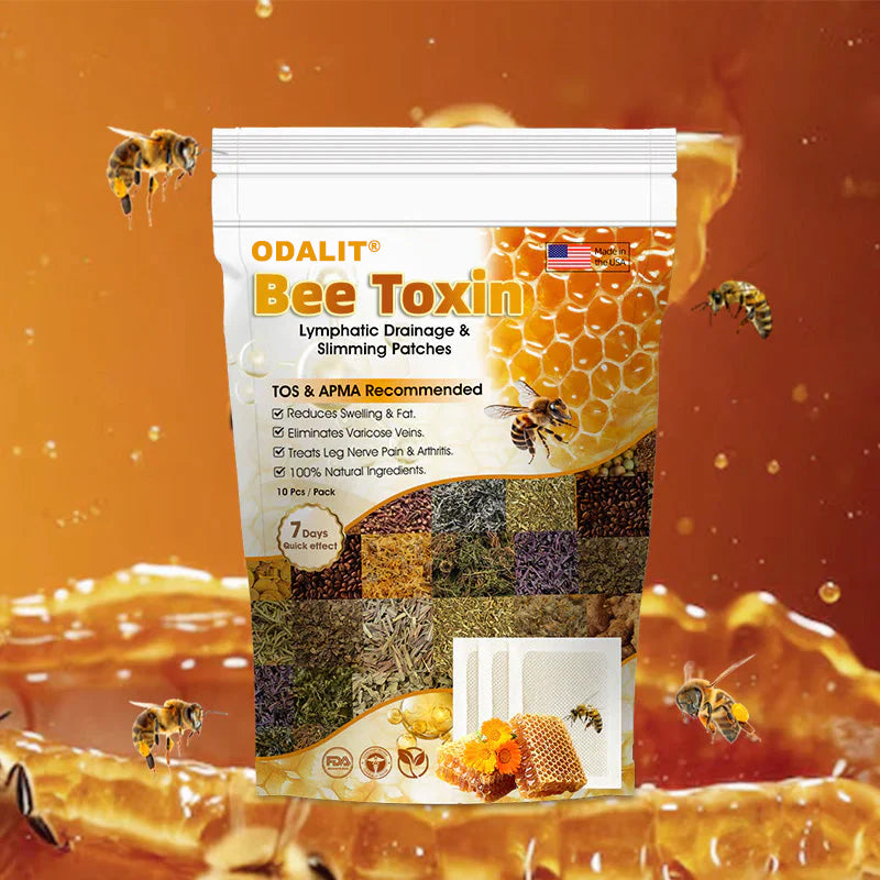 ODALIT® Natural Bee Toxin Detox Foot Patches: Slim Down & Relieve Aches (Plus Free Oil!)