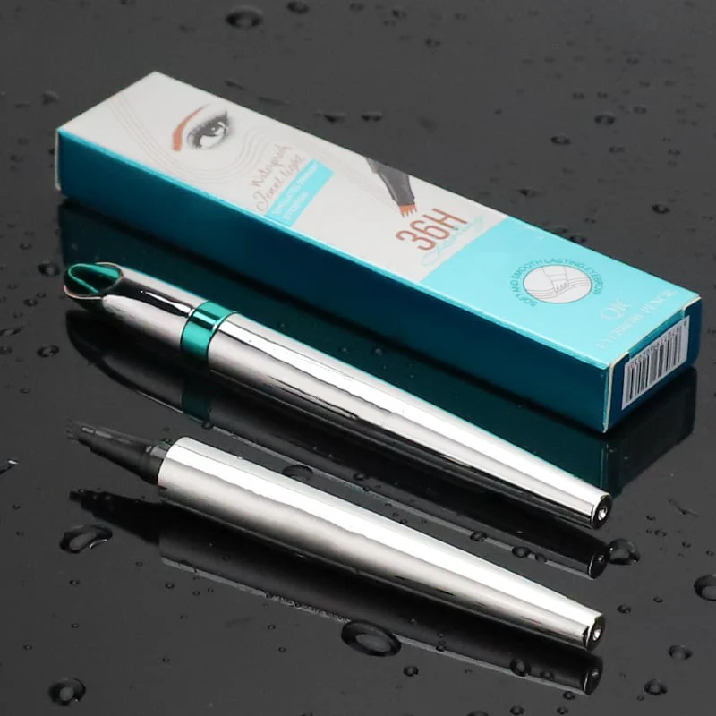 Waterproof 3D tattoo pencil with 4 fork tips for microblading (🔥 buy 1, get 1 free)