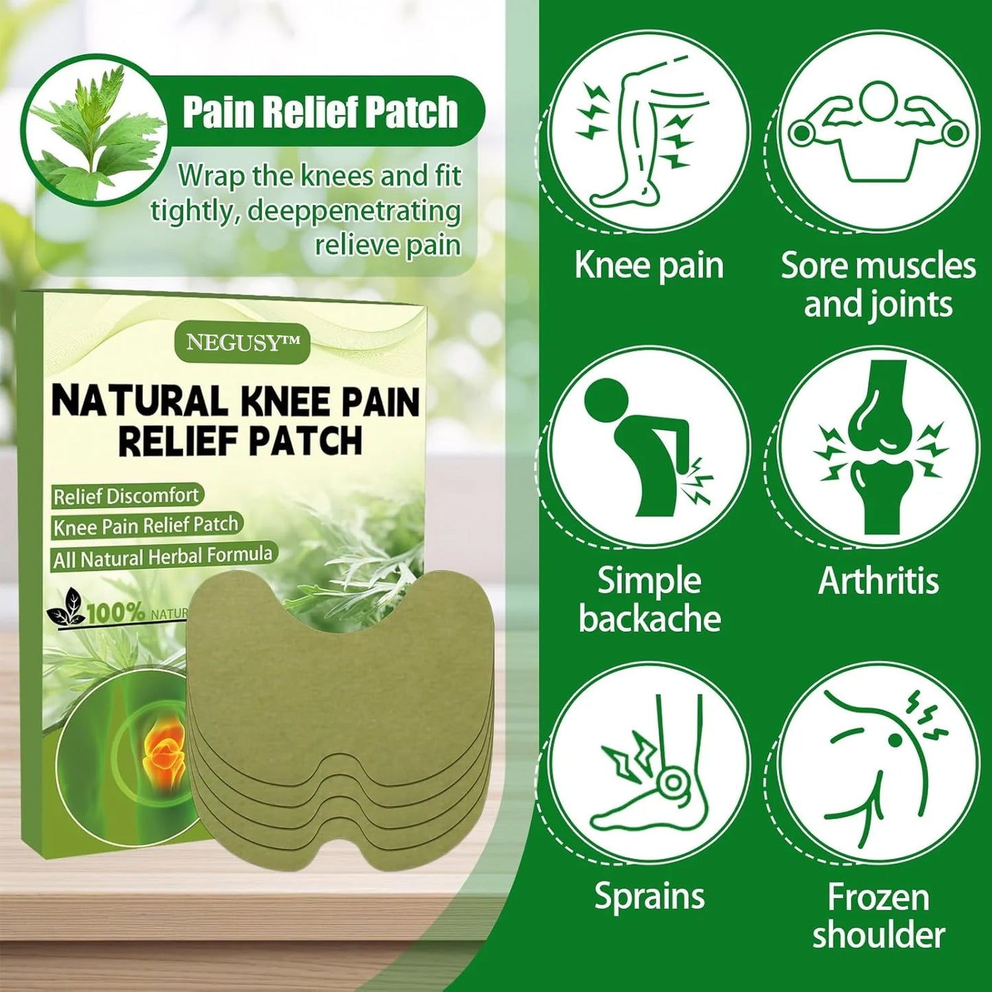 NEGUSY™ - Natural Knee Pain Relief Patches