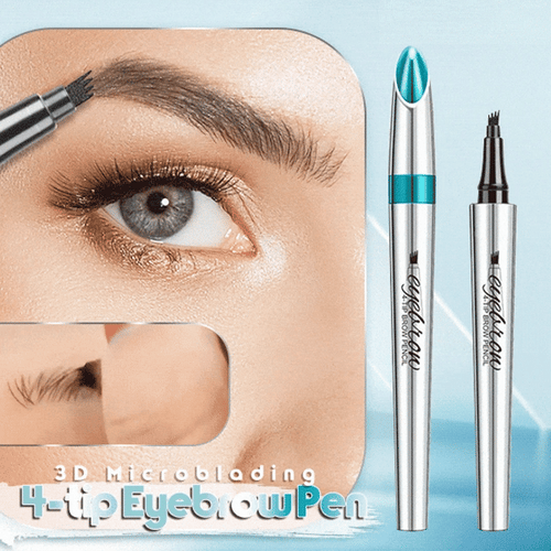 Waterproof 3D tattoo pencil with 4 fork tips for microblading (🔥 buy 1, get 1 free)