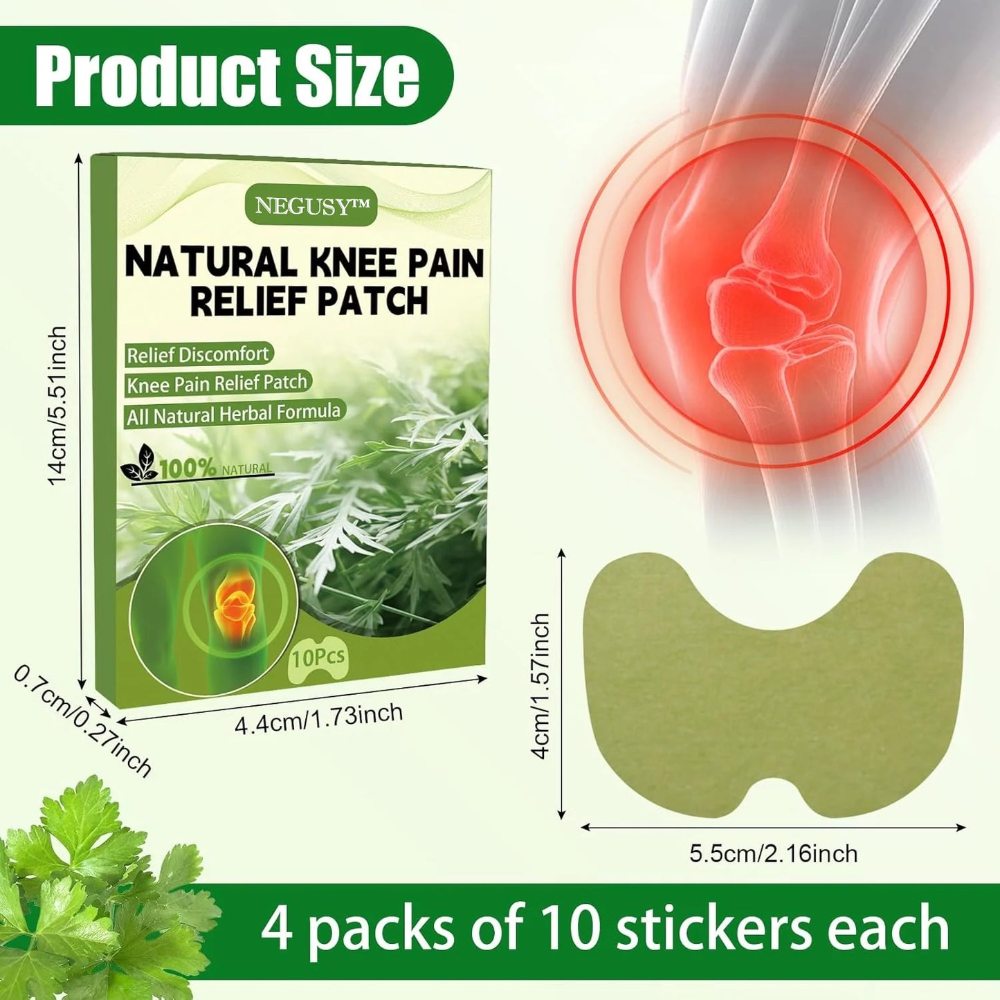 NEGUSY™ - Natural Knee Pain Relief Patches