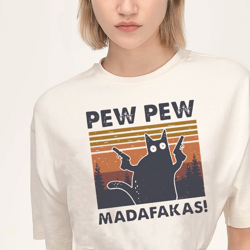 Cat Pew Pew Classic T-Shirrt