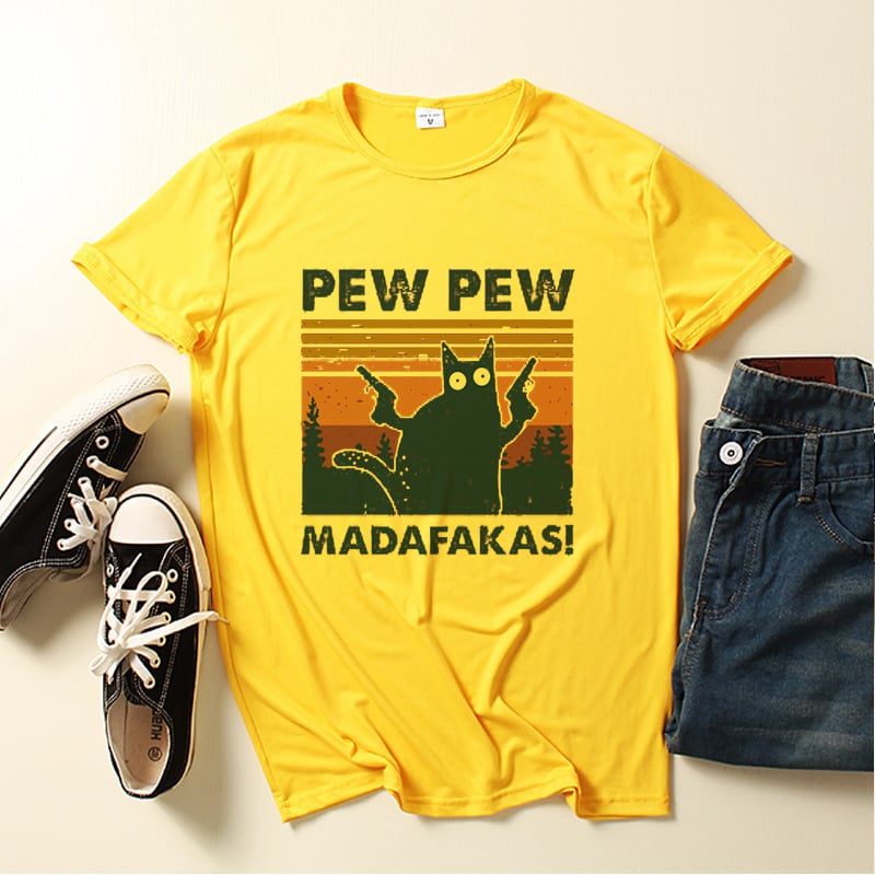 Cat Pew Pew Classic T-Shirrt