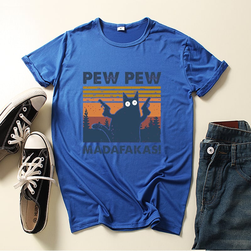 Cat Pew Pew Classic T-Shirrt