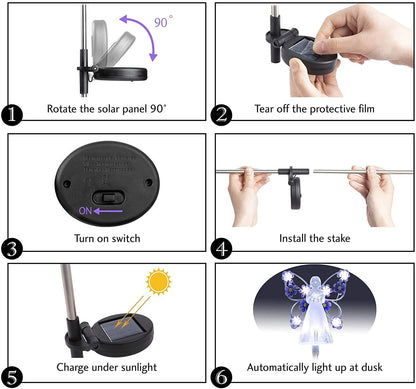 [LAST DAY -40% OFF]Waterproof 👼 Solar Angel lights