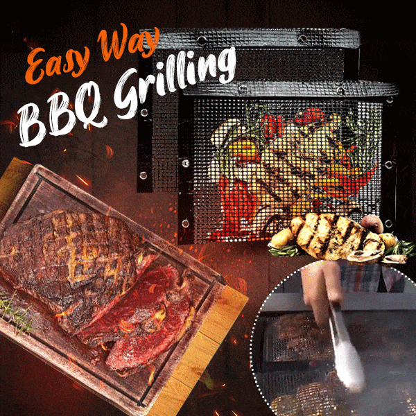🔥Semi-Annual Sale - $5 Off - Reusable Non-Stick BBQ Mesh Grilling Bags