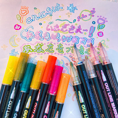 Amazing Handwriting With Outline Marker Set