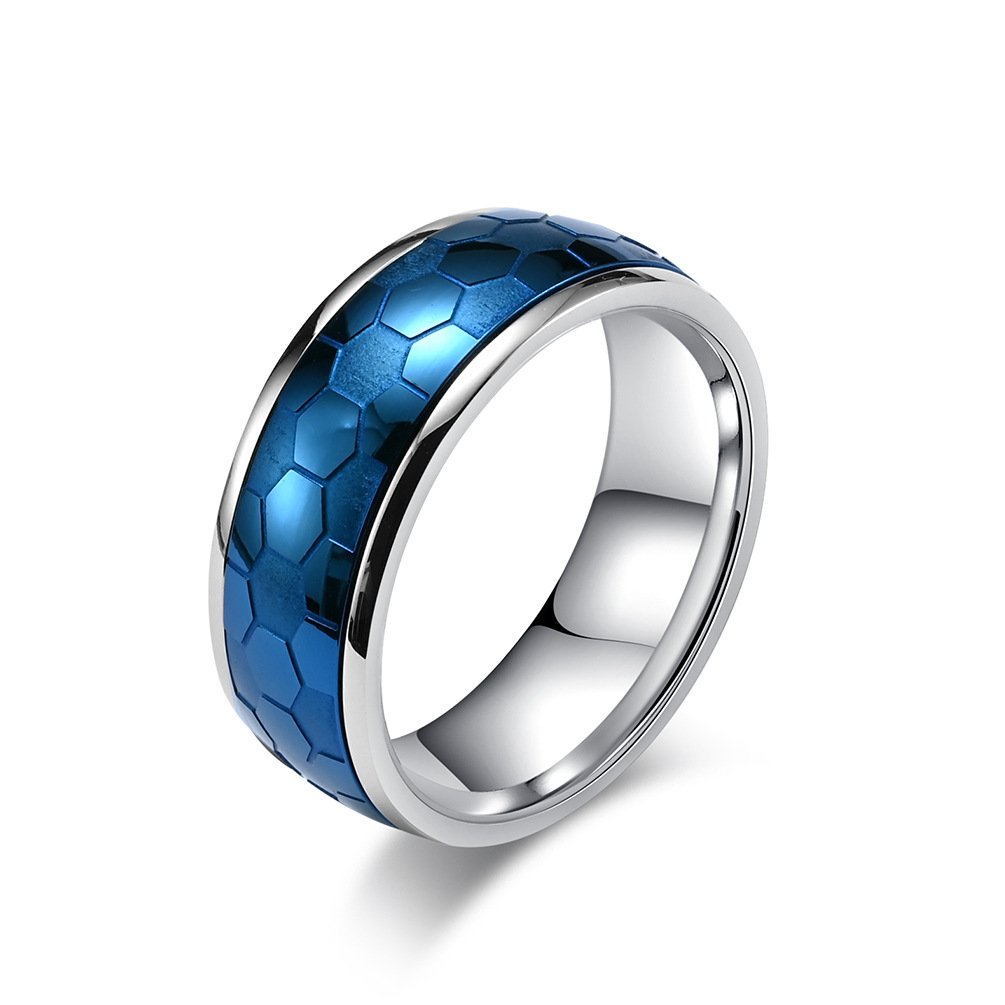 316L Stainless Steel Football Ring