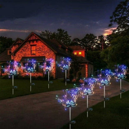 [Not Just Lights Can Be DIY]Waterproof  Solar Garden Fireworks Lamp