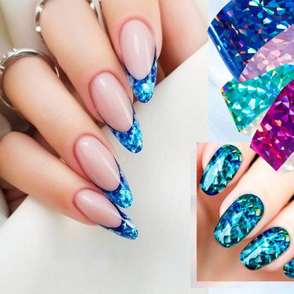 Reflective Mosaic Nail Art Transfer Foils