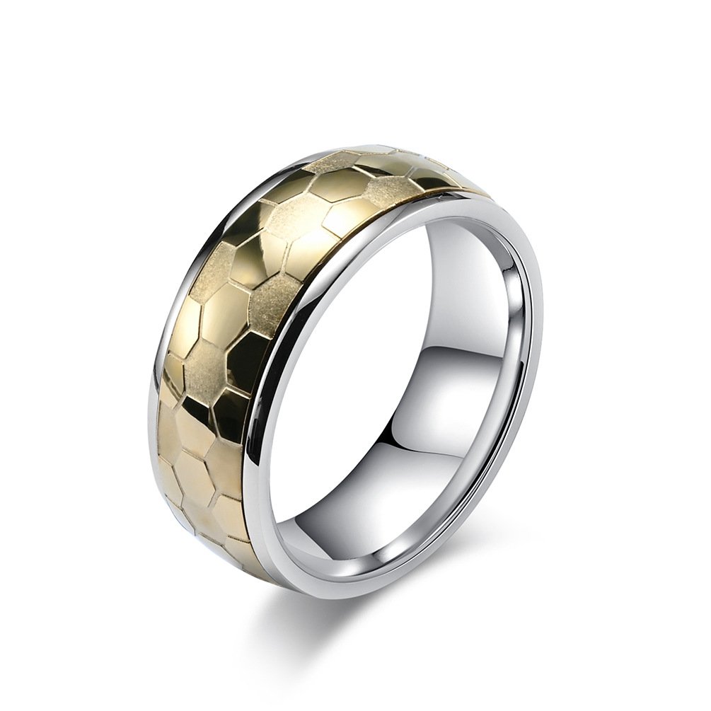 316L Stainless Steel Football Ring