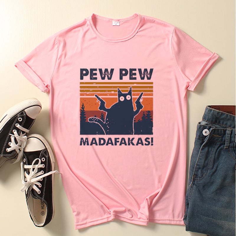 Cat Pew Pew Classic T-Shirrt