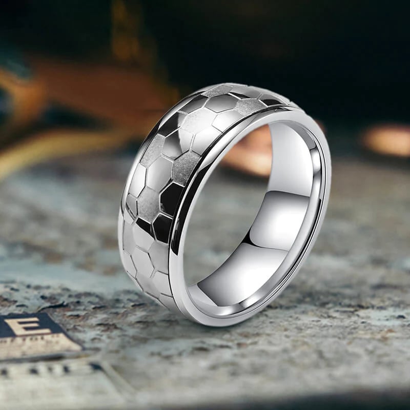 316L Stainless Steel Football Ring