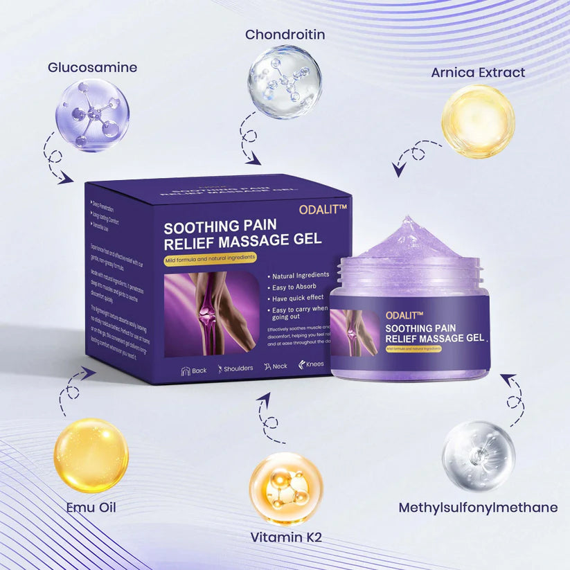 🔥Time-Limited Offer - ODALIT™  Turmeric & Emu Oil Arthritis Soothing Pain Relief Massage Gel