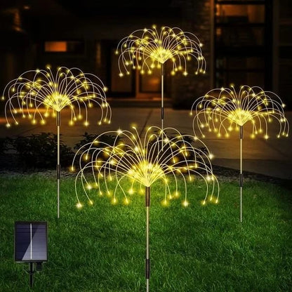 [Not Just Lights Can Be DIY]Waterproof  Solar Garden Fireworks Lamp