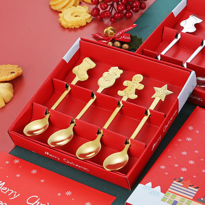 304 Stainless Steel Christmas Tableware Set