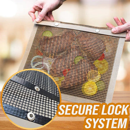 🔥Semi-Annual Sale - $5 Off - Reusable Non-Stick BBQ Mesh Grilling Bags