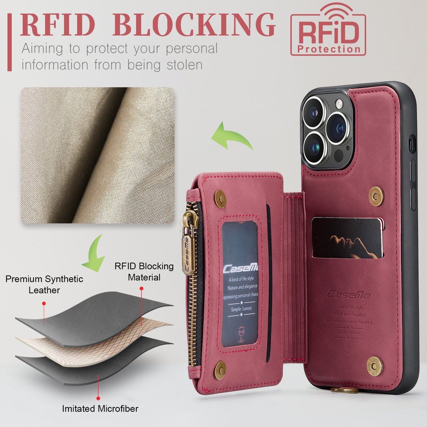 [45% OFF]Premium Leather Wallet Phone Case