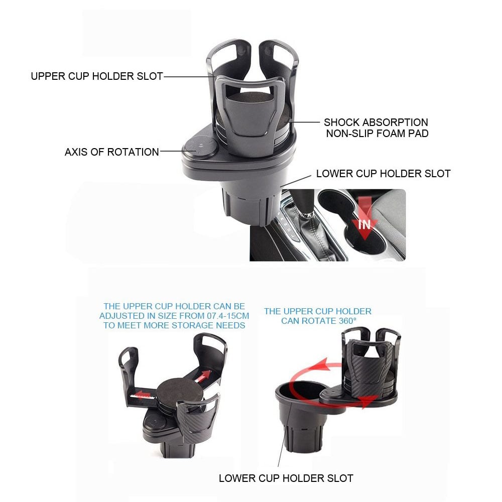 [45% OFF]All Purpose Car Cup Holder And Organizer