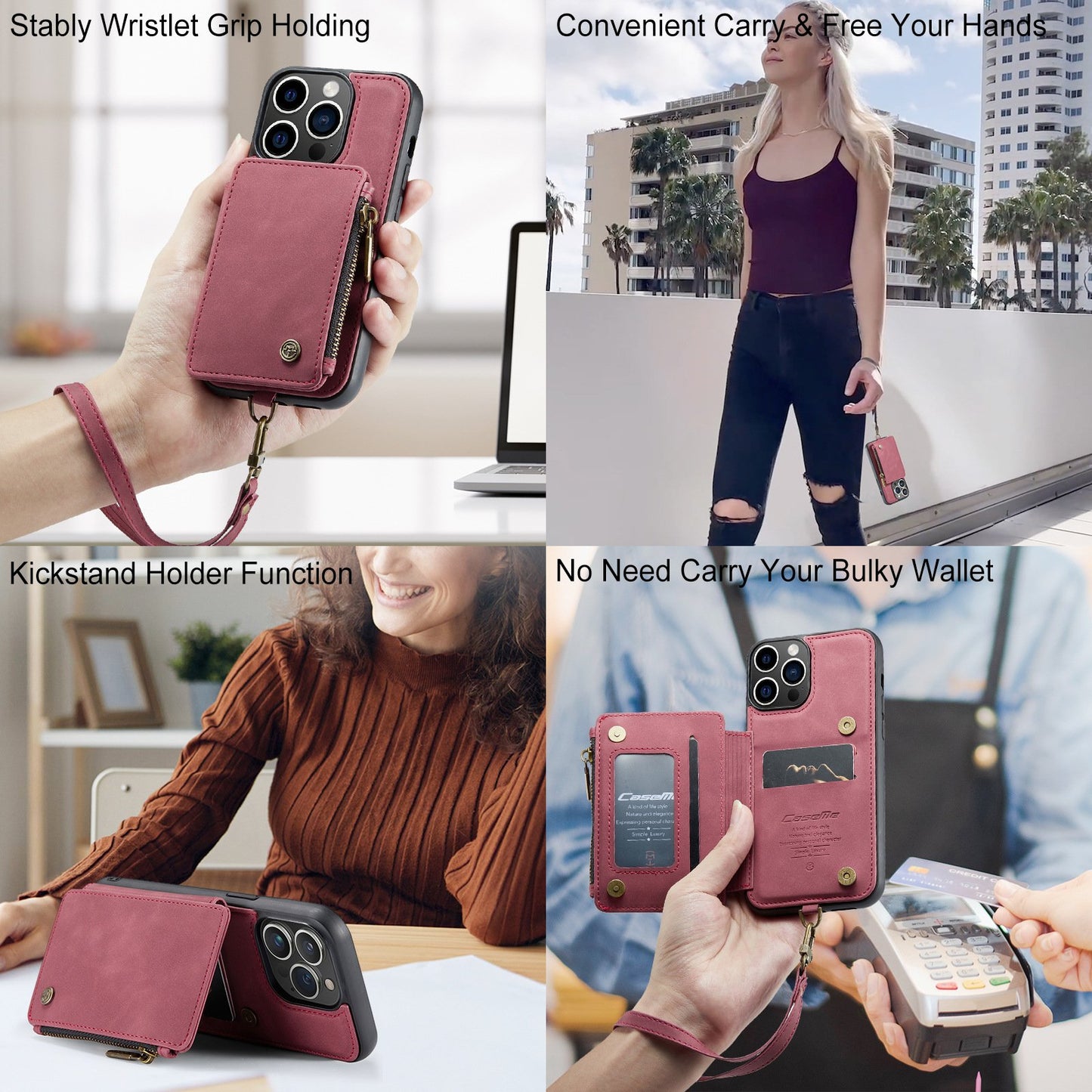 [45% OFF]Premium Leather Wallet Phone Case