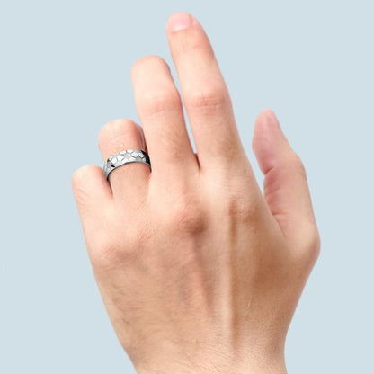 316L Stainless Steel Football Ring