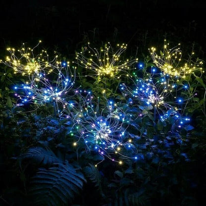 [Not Just Lights Can Be DIY]Waterproof  Solar Garden Fireworks Lamp