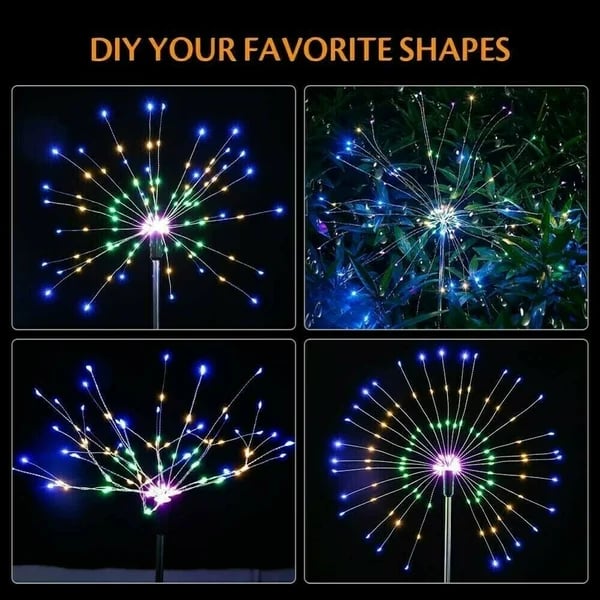 [Not Just Lights Can Be DIY]Waterproof  Solar Garden Fireworks Lamp