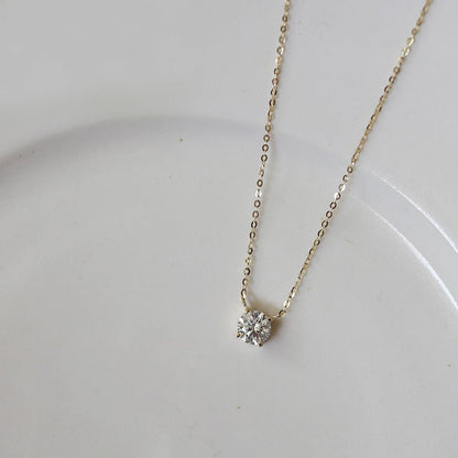 Classic Diamond Necklace 14K Gold
