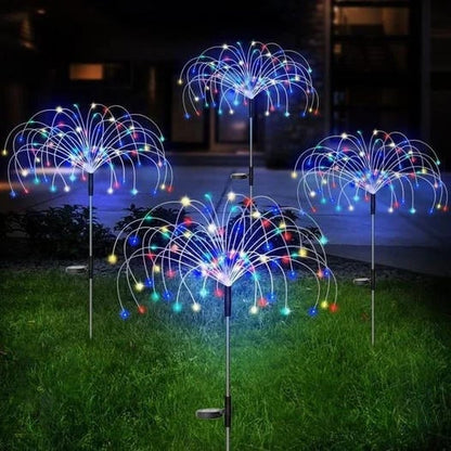 [Not Just Lights Can Be DIY]Waterproof  Solar Garden Fireworks Lamp