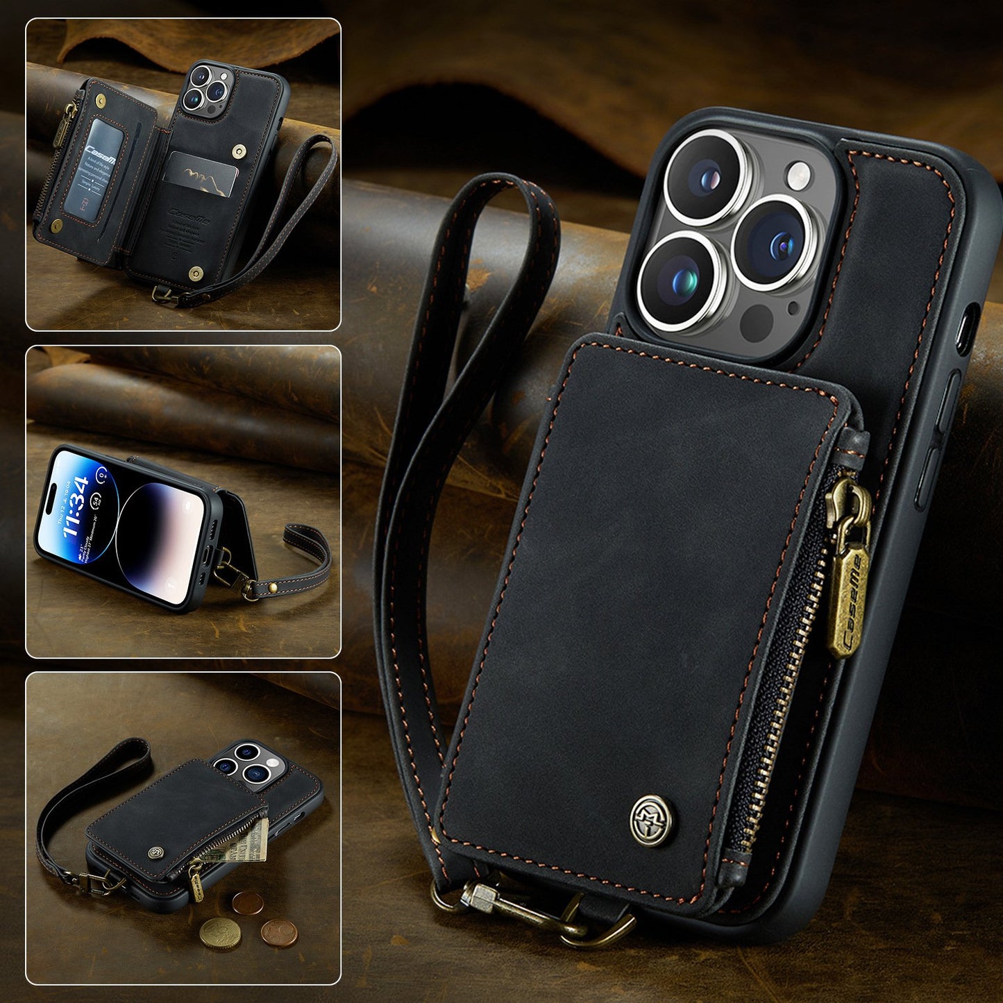 [45% OFF]Premium Leather Wallet Phone Case