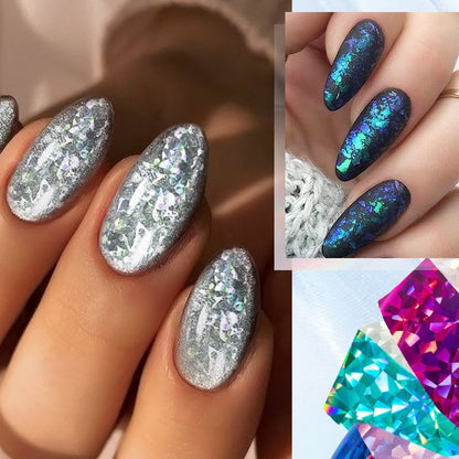 Reflective Mosaic Nail Art Transfer Foils