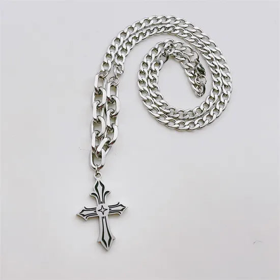 Cross Pendant Hip-Hop Necklace