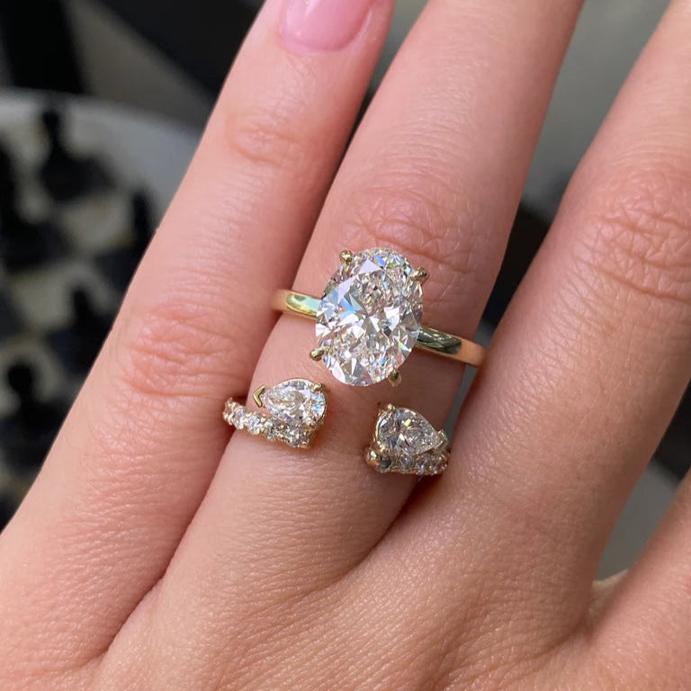 【 Official Brand Store 】Magnetology Moissanite Diamond Ring