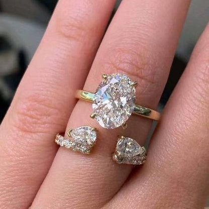 【 Official Brand Store 】Magnetology Moissanite Diamond Ring