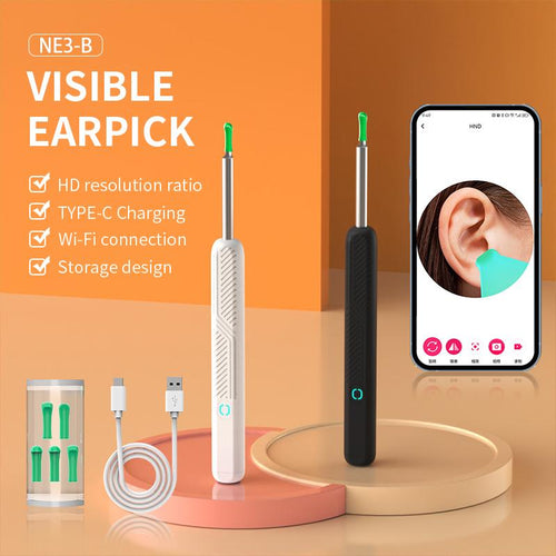 Wireless Otoscope Ear Wax Remover