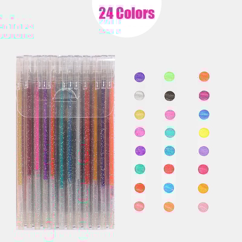 [Autumn Sales]Colorful Glitter Pen 9/12/24/36 Colors