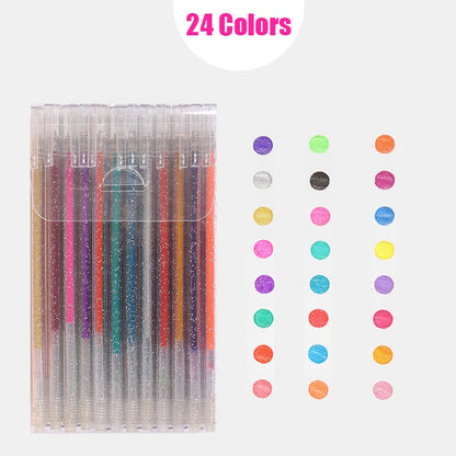 [Autumn Sales]Colorful Glitter Pen 9/12/24/36 Colors