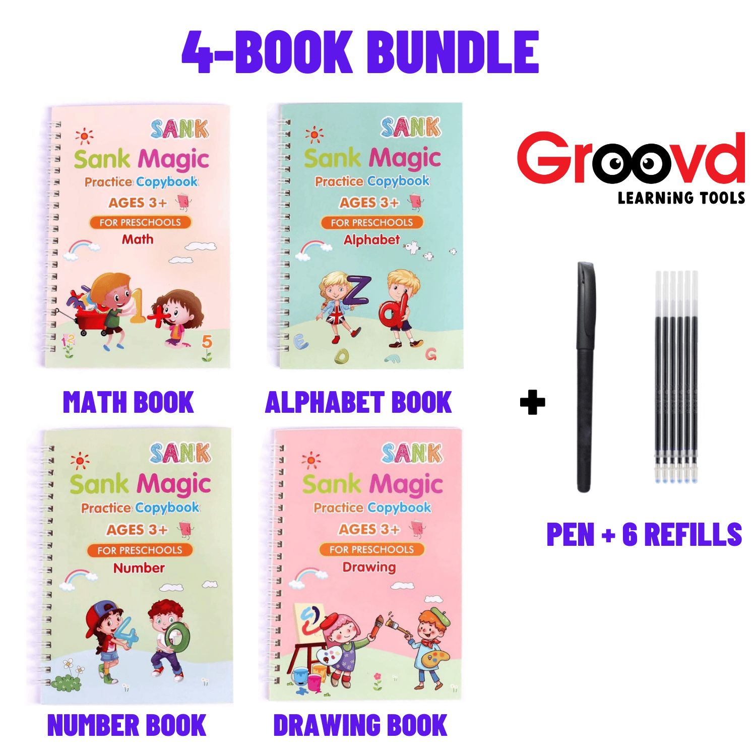 4 Book Bundle ($7.49 USD per Book - Save 75%)