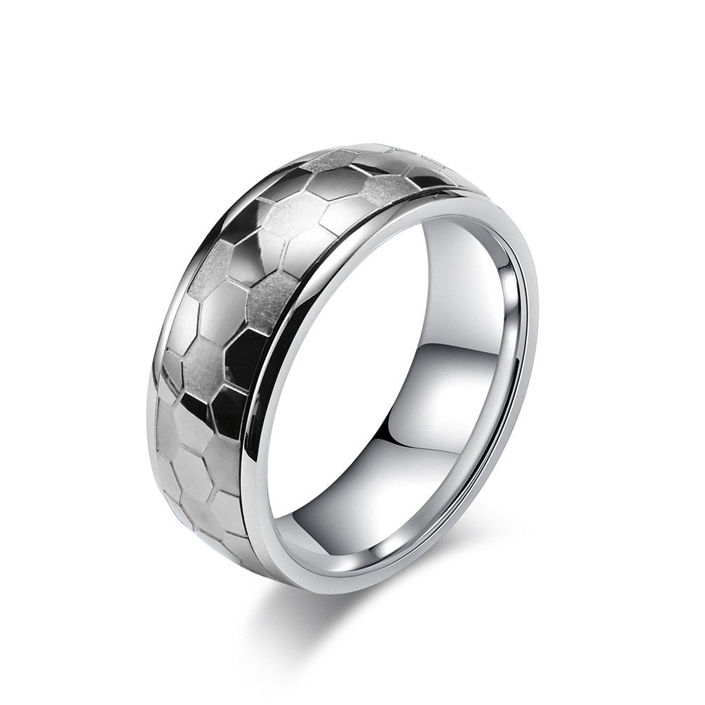 316L Stainless Steel Football Ring