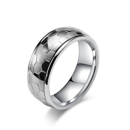316L Stainless Steel Football Ring