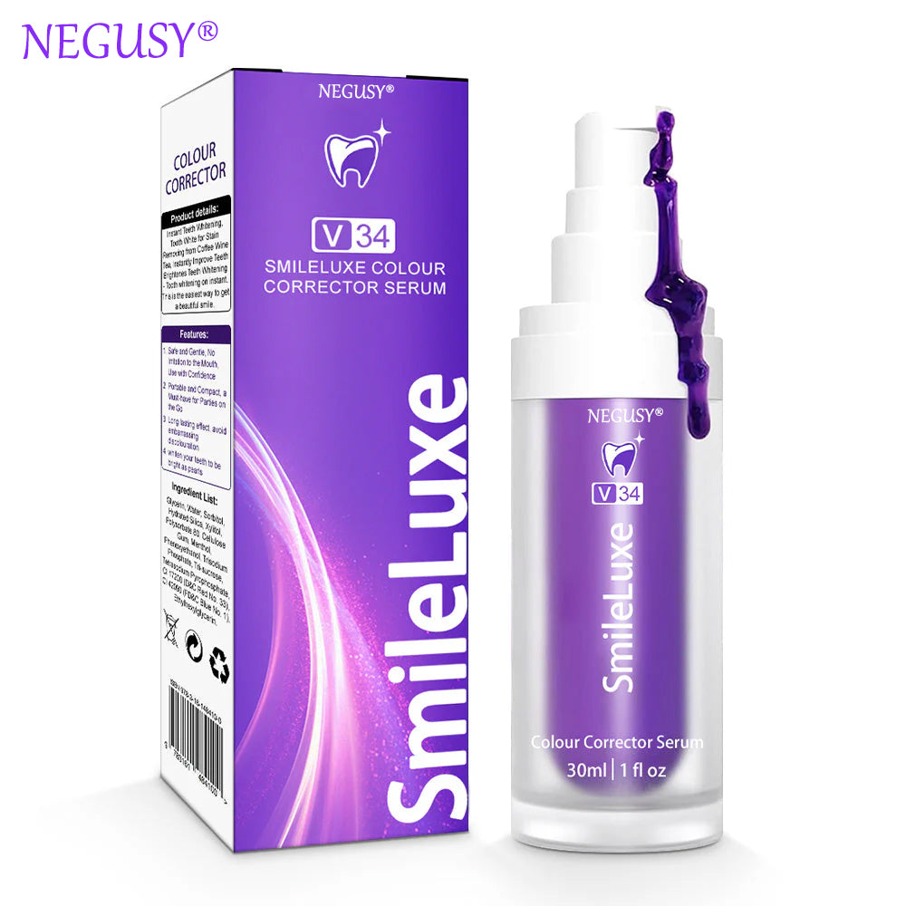 🦷𝐒𝐆𝐒 𝐔𝐊 𝐓𝐞𝐬𝐭𝐞𝐝 | NEGUSY® 𝐂𝐨𝐥𝐨𝐮𝐫 𝐂𝐨𝐫𝐫𝐞𝐜𝐭𝐨𝐫 𝐒𝐞𝐫𝐮𝐦 — Clinically proven to gently remove stains, whiten teeth, and restore natural brightness in just 3 days — safe for sensitive teeth and enamel
