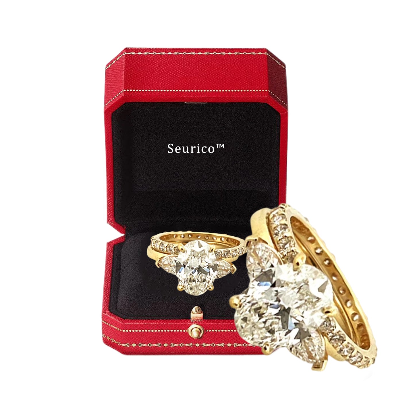 【 Official Brand Store 】Magnetology Moissanite Diamond Ring